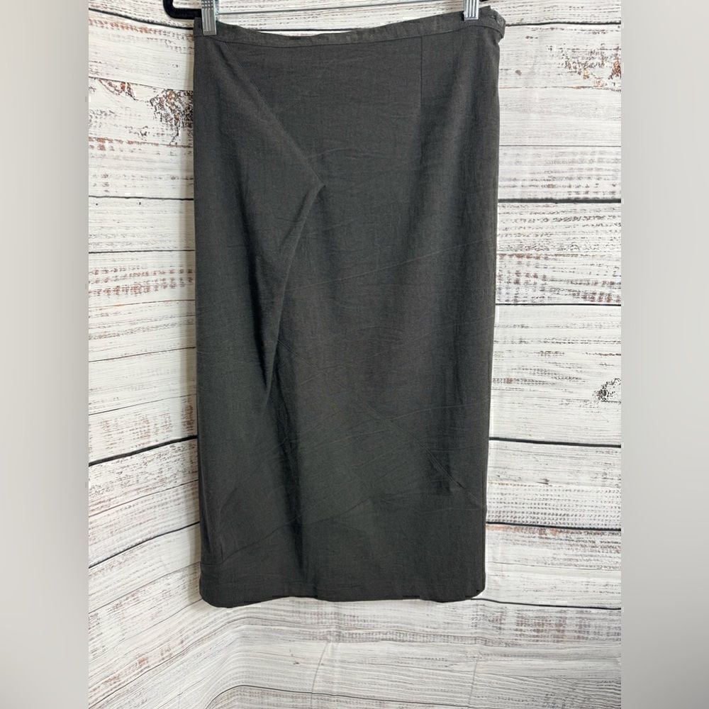 Cannisse skirt Womens size 16 gray pegged Midi studio lagenlook Woven‎